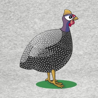 Guinea fowl hen grey purple T-Shirt